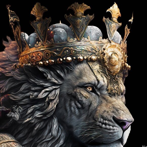 20x30 Royal Lion King Wall Art Watercolor Oil‎ Painting Art Poster - Picture 5 of 8